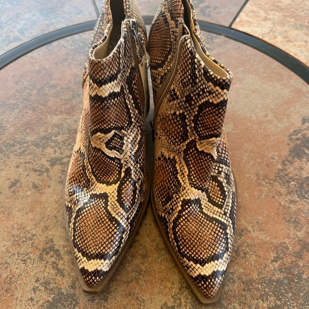 Snakeskin Ankle Boots